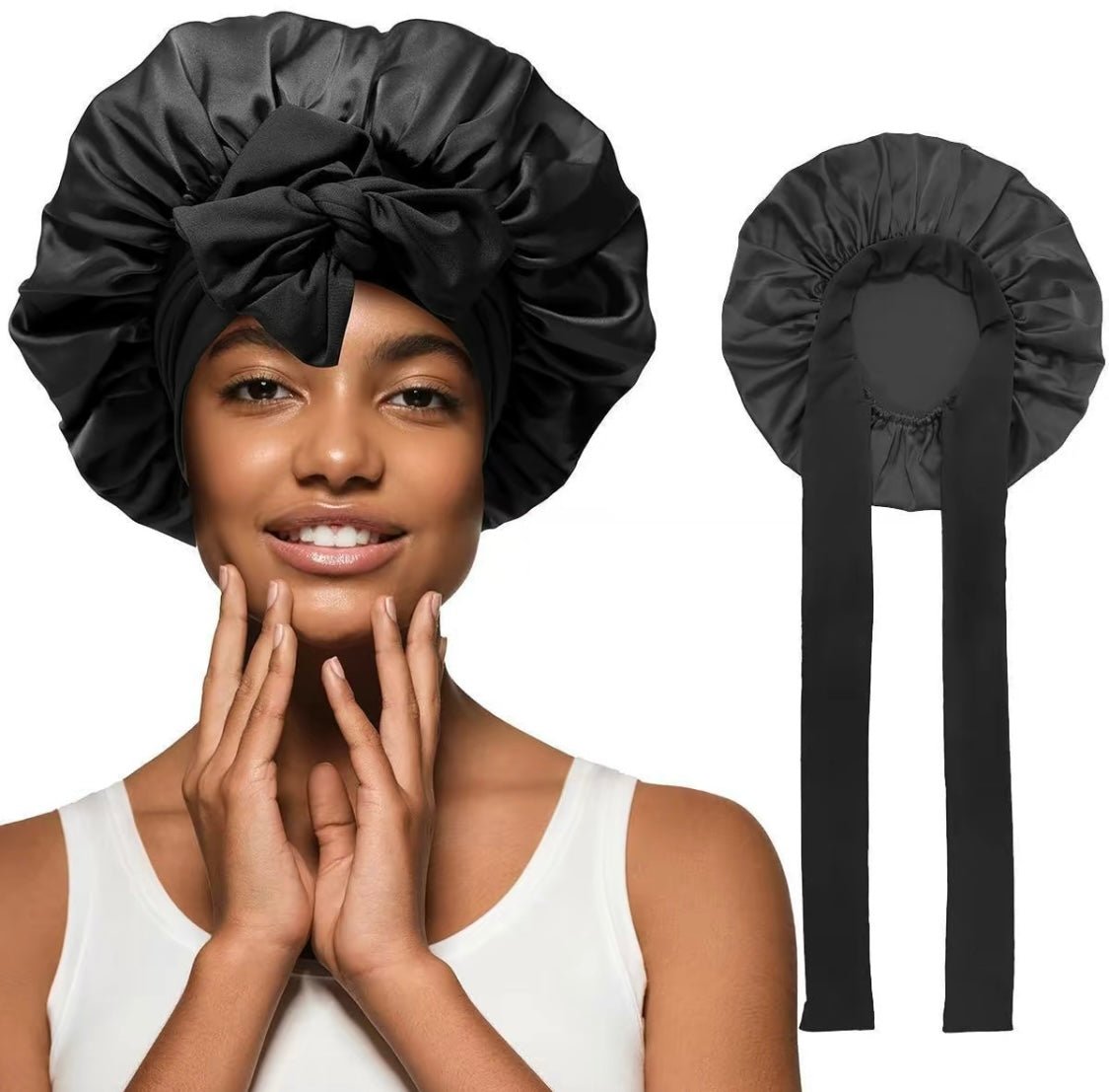 Satin Hair Bonnet - Protect and Nourish Your Hair while You Sleep - Onestep Beauty Bar