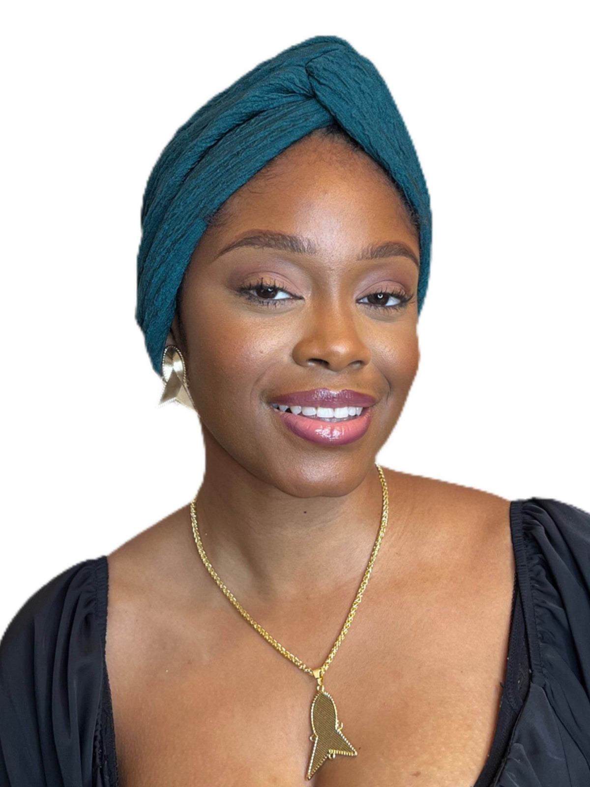 CRINKLED CROSS – Handmade Pre - Wrapped Headwrap with Criss Cross Design - Onestep Beauty Bar