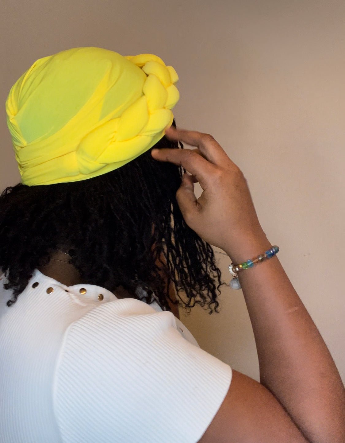 BAKALA – Handmade Pre - Wrapped Turban with Braided Design - Onestep Beauty Bar