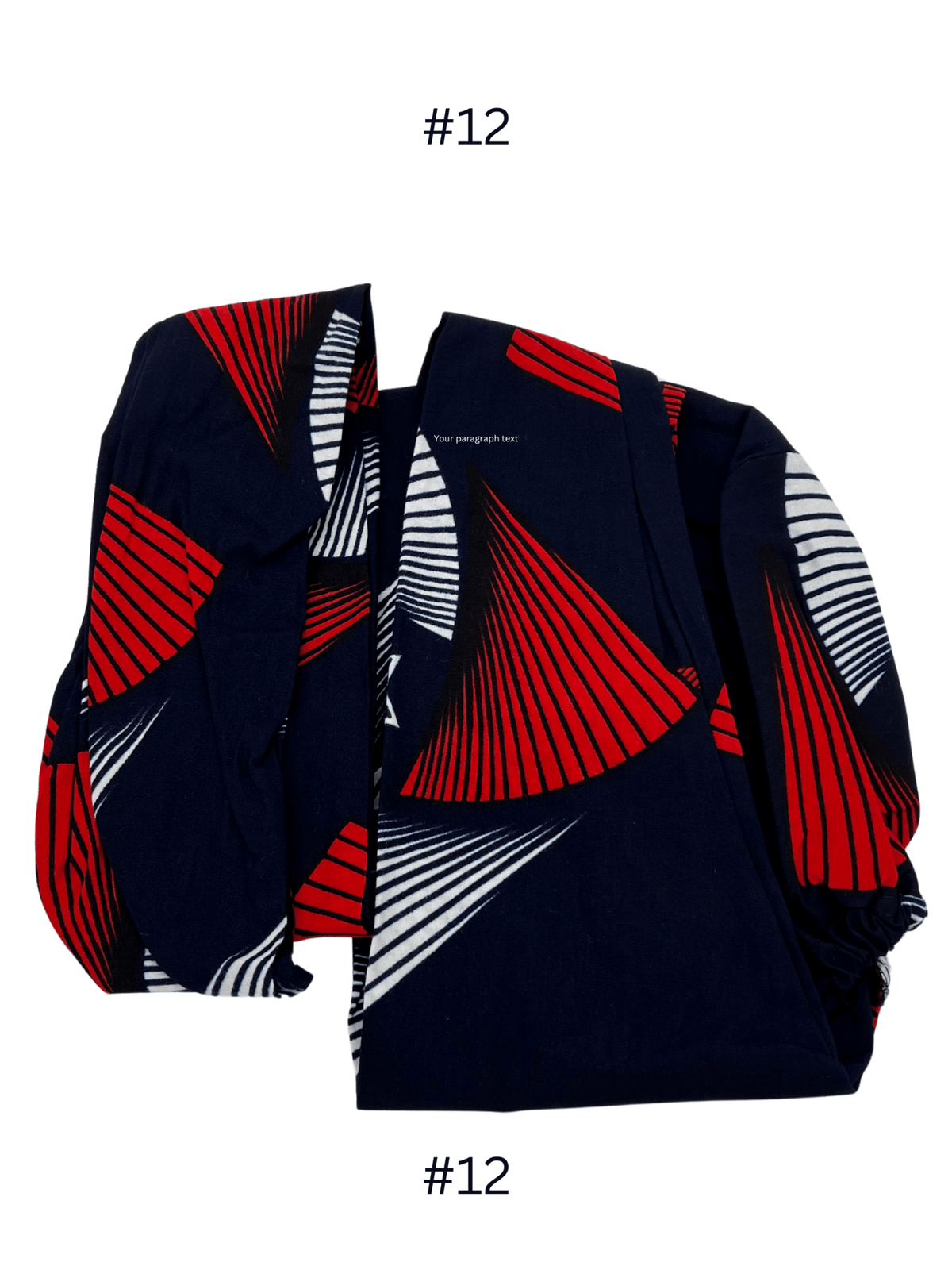 AfroChic Wrap – Pre - Cut Wax Cotton Headwrap for Easy Styling - Onestep Beauty Bar