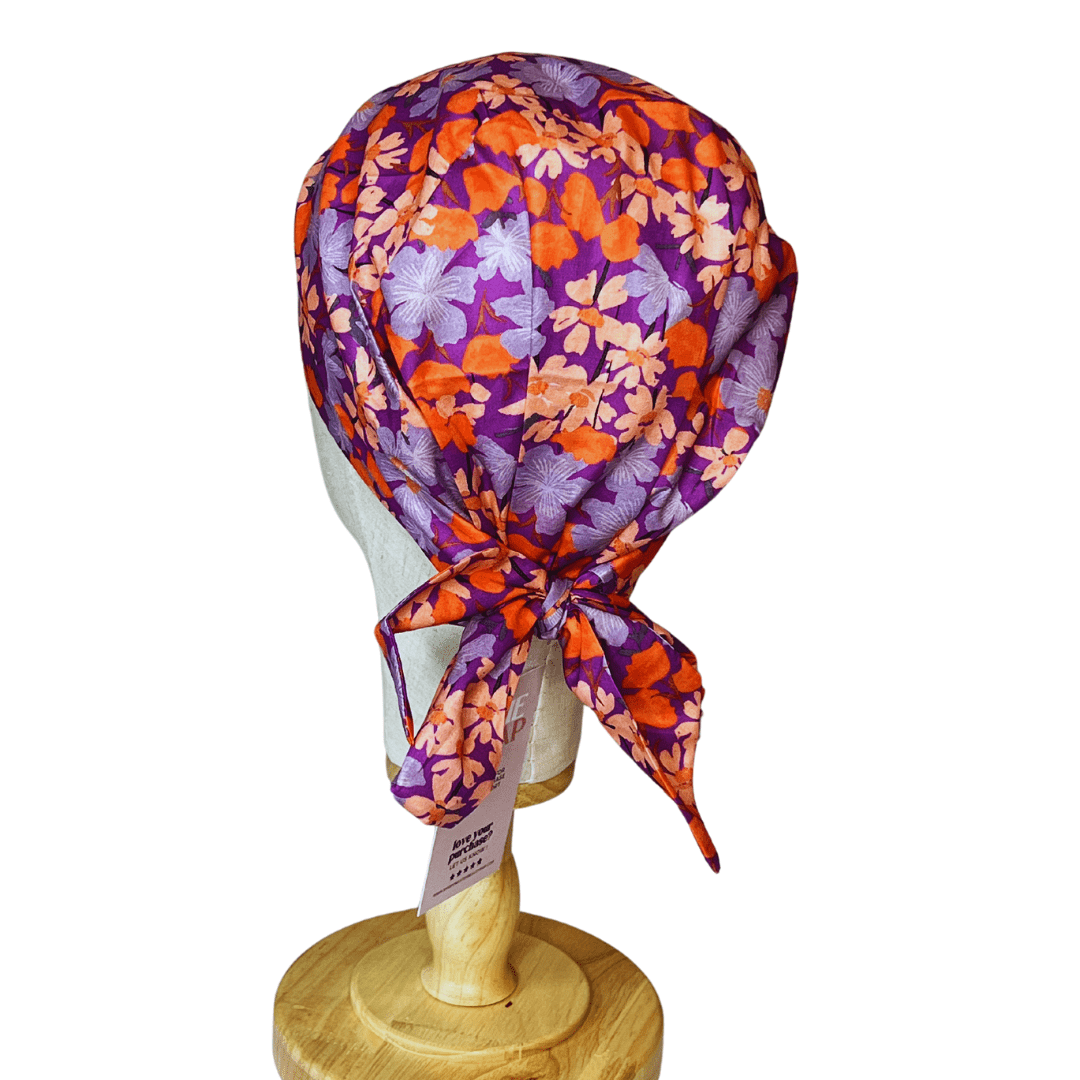 PURPLE FLOWER - BANDANA - Onestep Beauty Bar