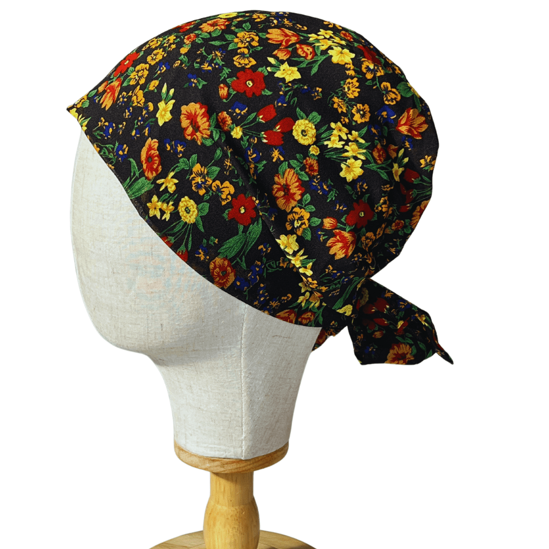 FLORAL YELLOW - BANDANA - Onestep Beauty Bar