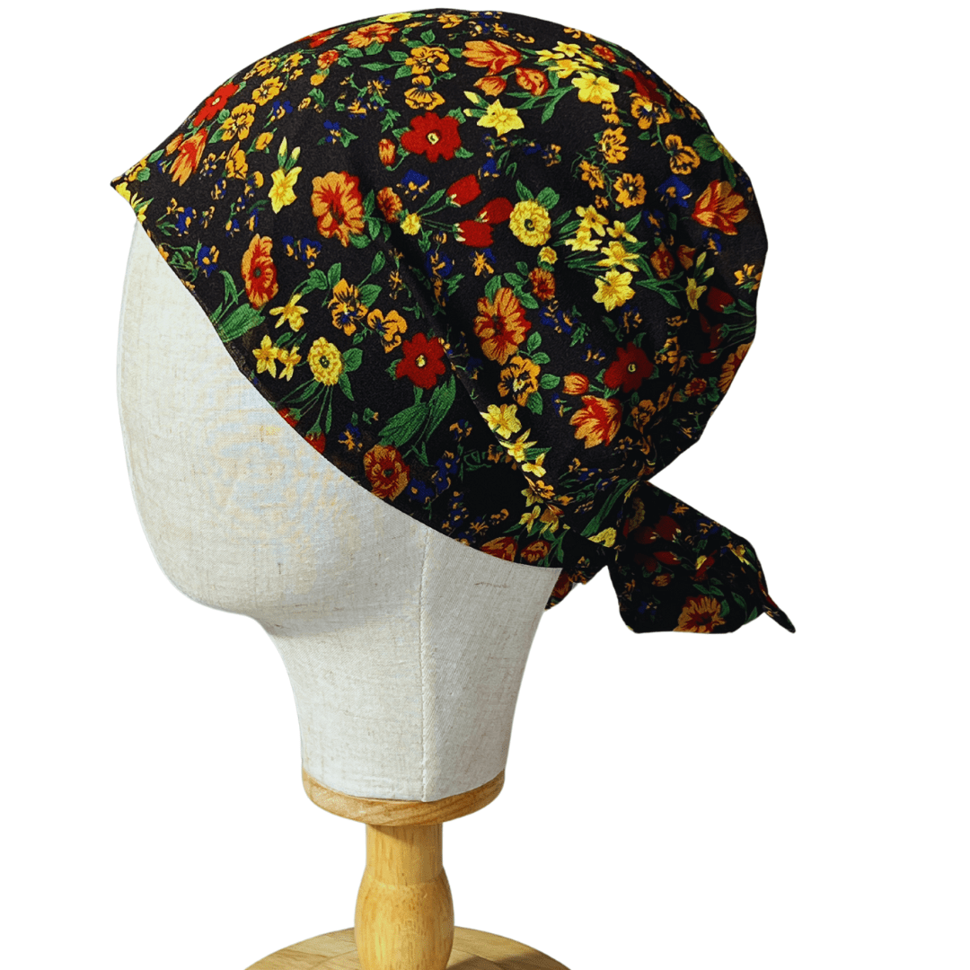 FLORAL YELLOW - BANDANA - Onestep Beauty Bar