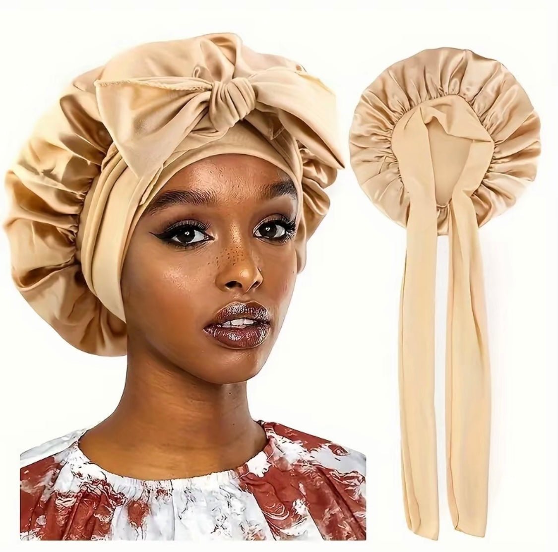 Satin Hair Bonnet - Protect and Nourish Your Hair while You Sleep - Onestep Beauty Bar