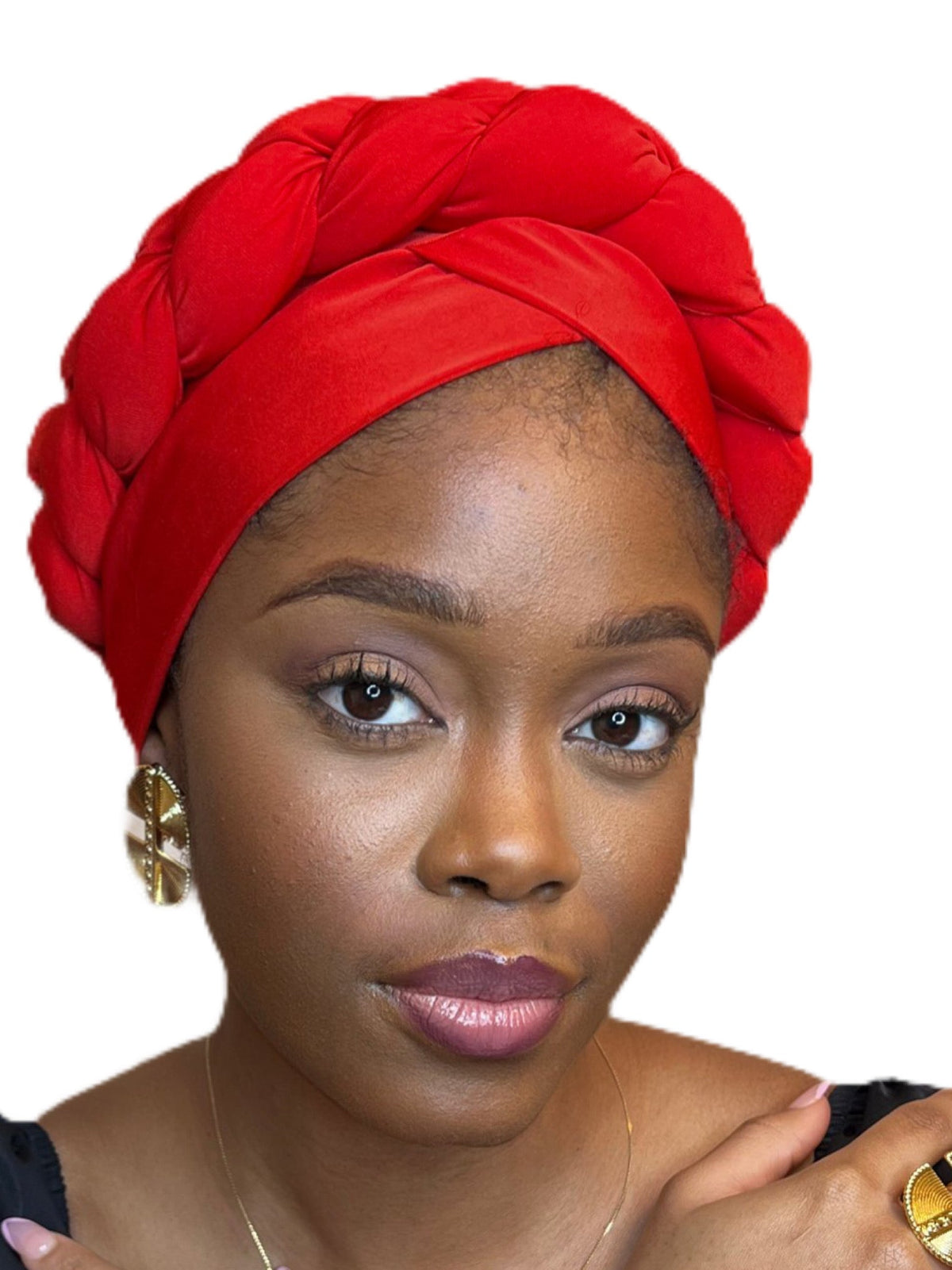 BAKALA – Handmade Pre - Wrapped Turban with Braided Design - Onestep Beauty Bar