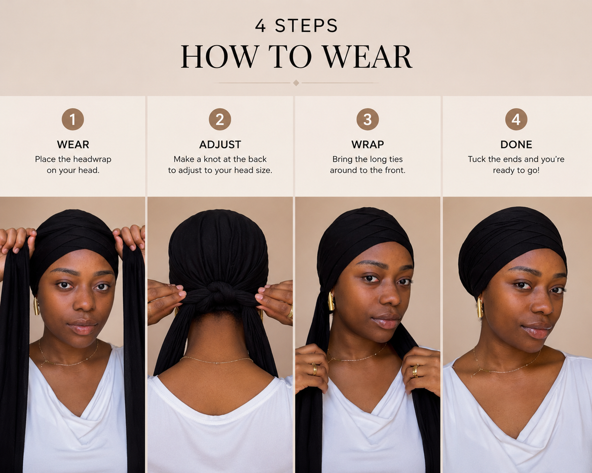 Adjustable Turban Wrap
