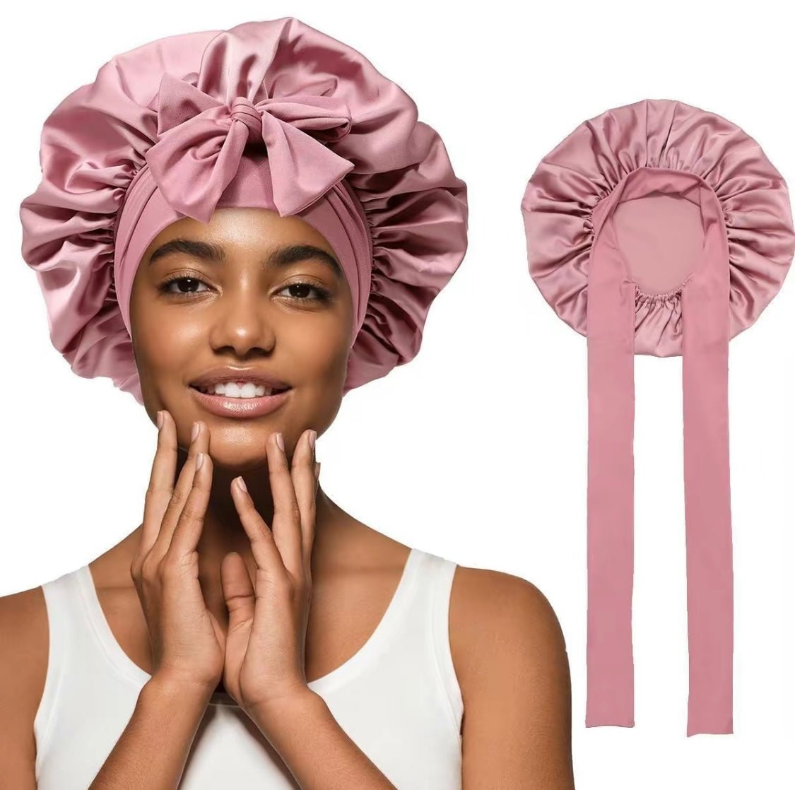 Satin Hair Bonnet - Protect and Nourish Your Hair while You Sleep - Onestep Beauty Bar
