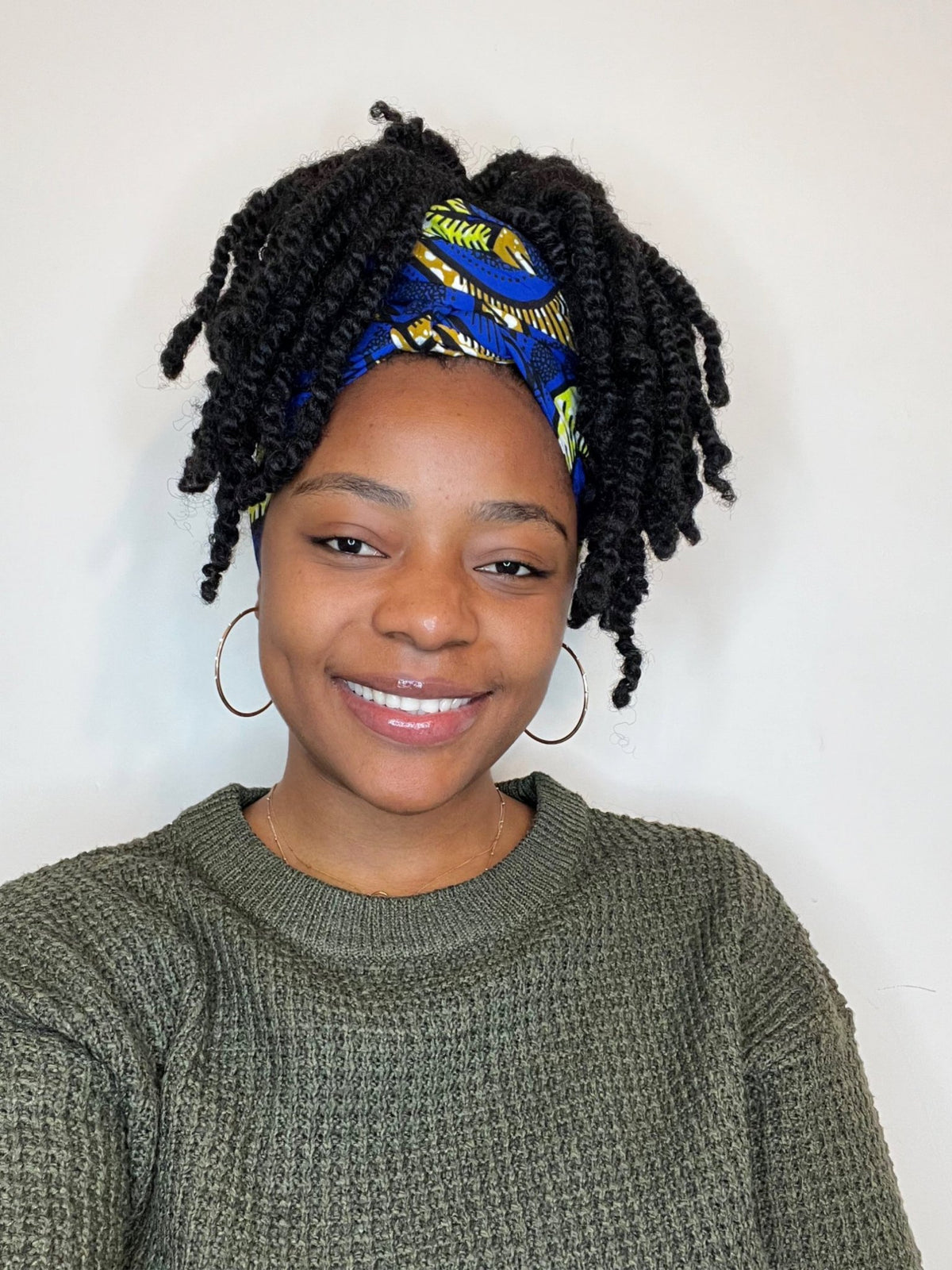 AfroChic Wrap – Pre - Cut Wax Cotton Headwrap for Easy Styling - Onestep Beauty Bar