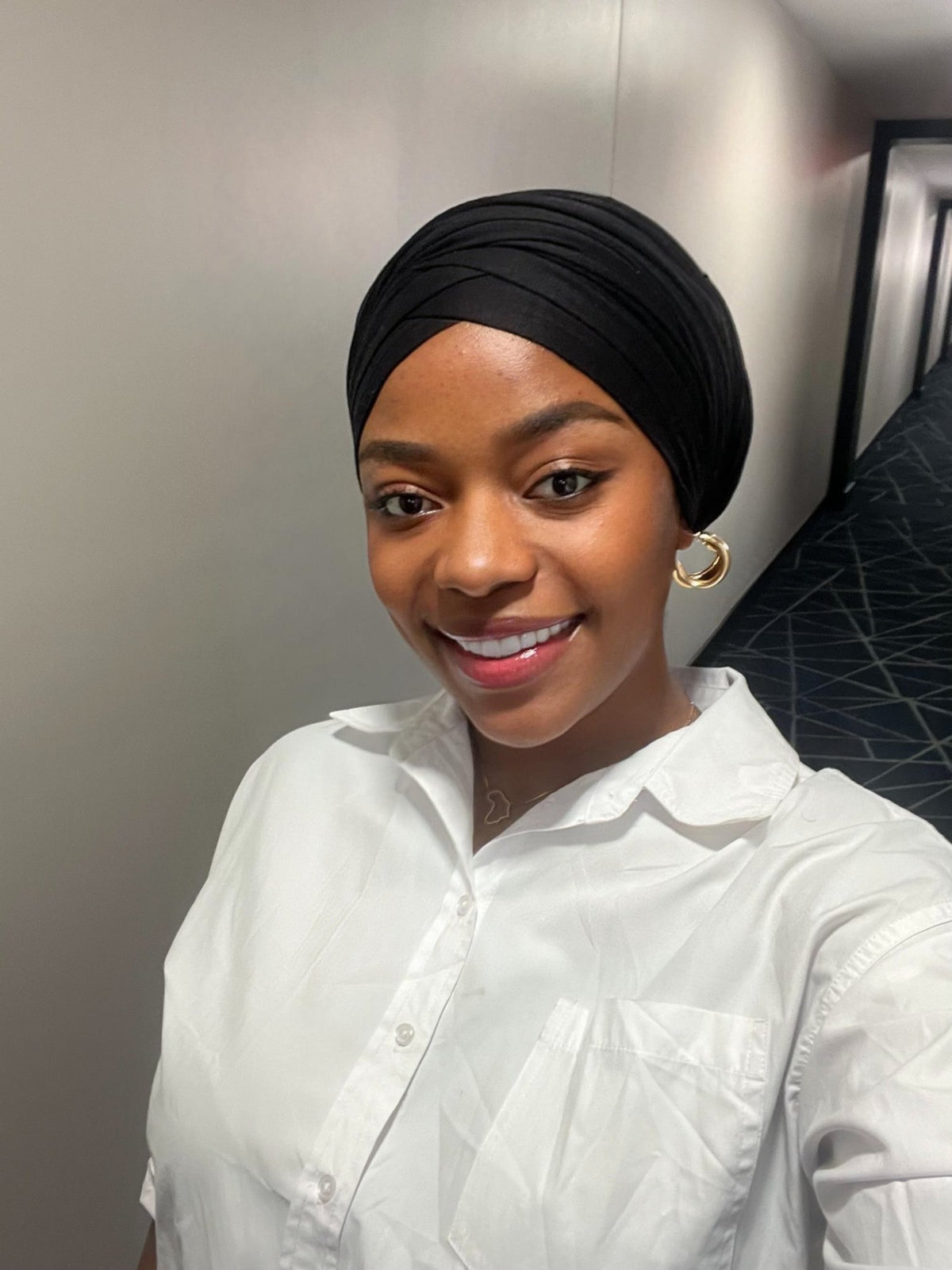 Adjustable Wrap Turban for Big Hair | Pre - Wrapped with Ties - Onestep Beauty Bar