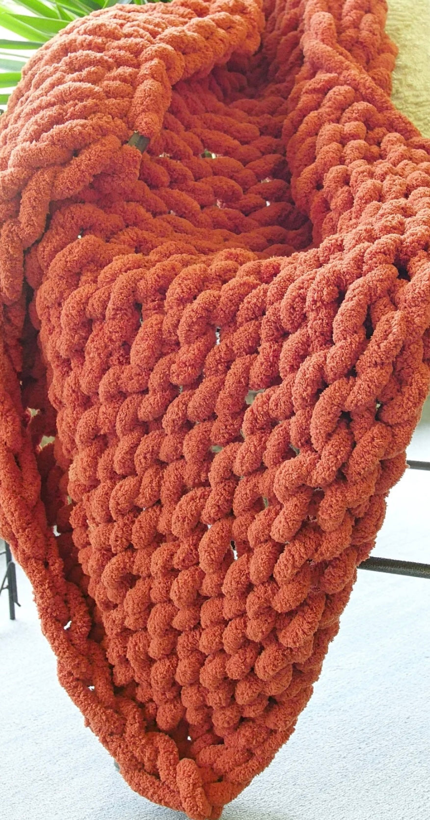 Handmade Chunky Chenille Throws and Blankets
