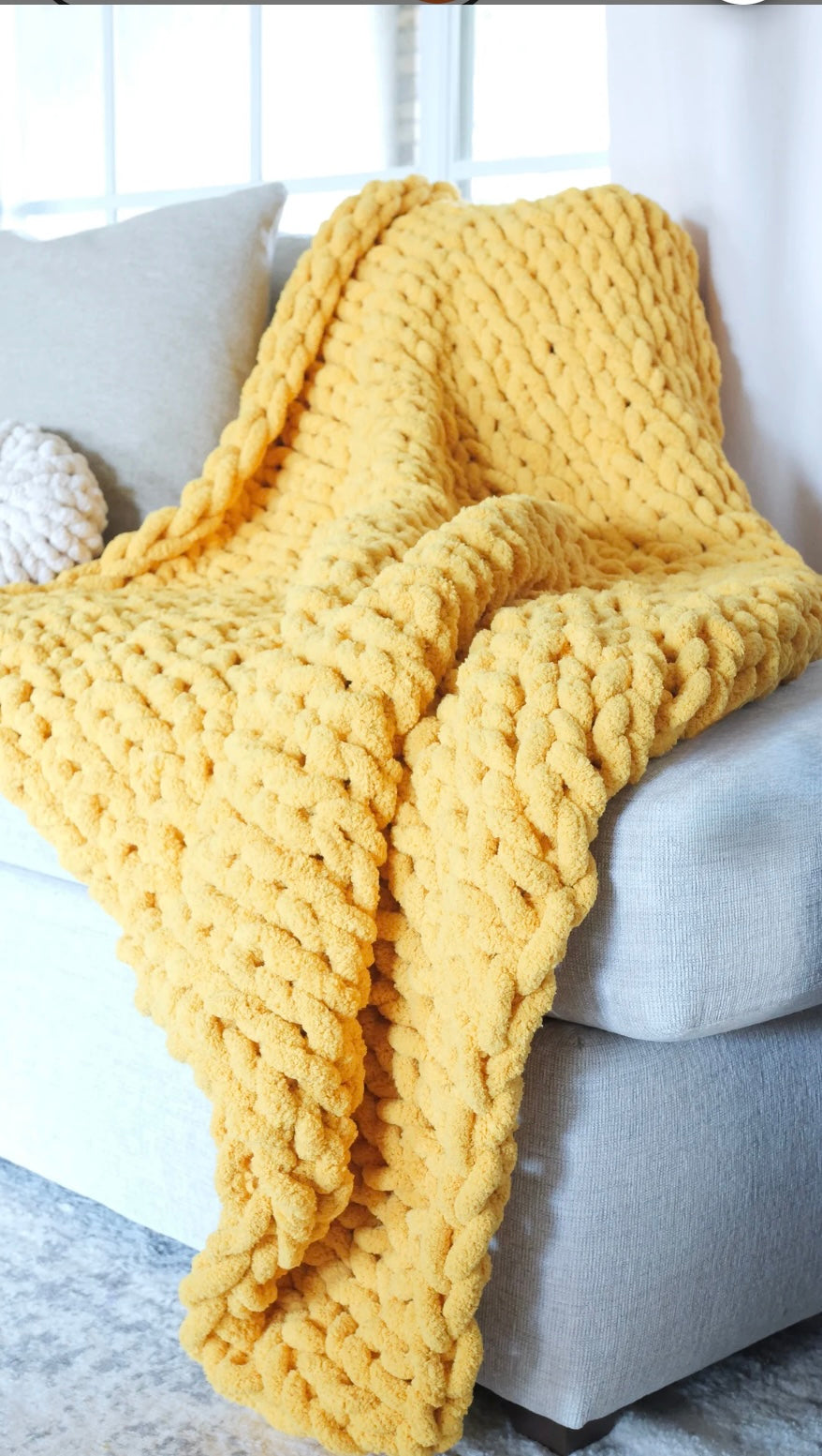 Handmade Chunky Chenille Throws and Blankets