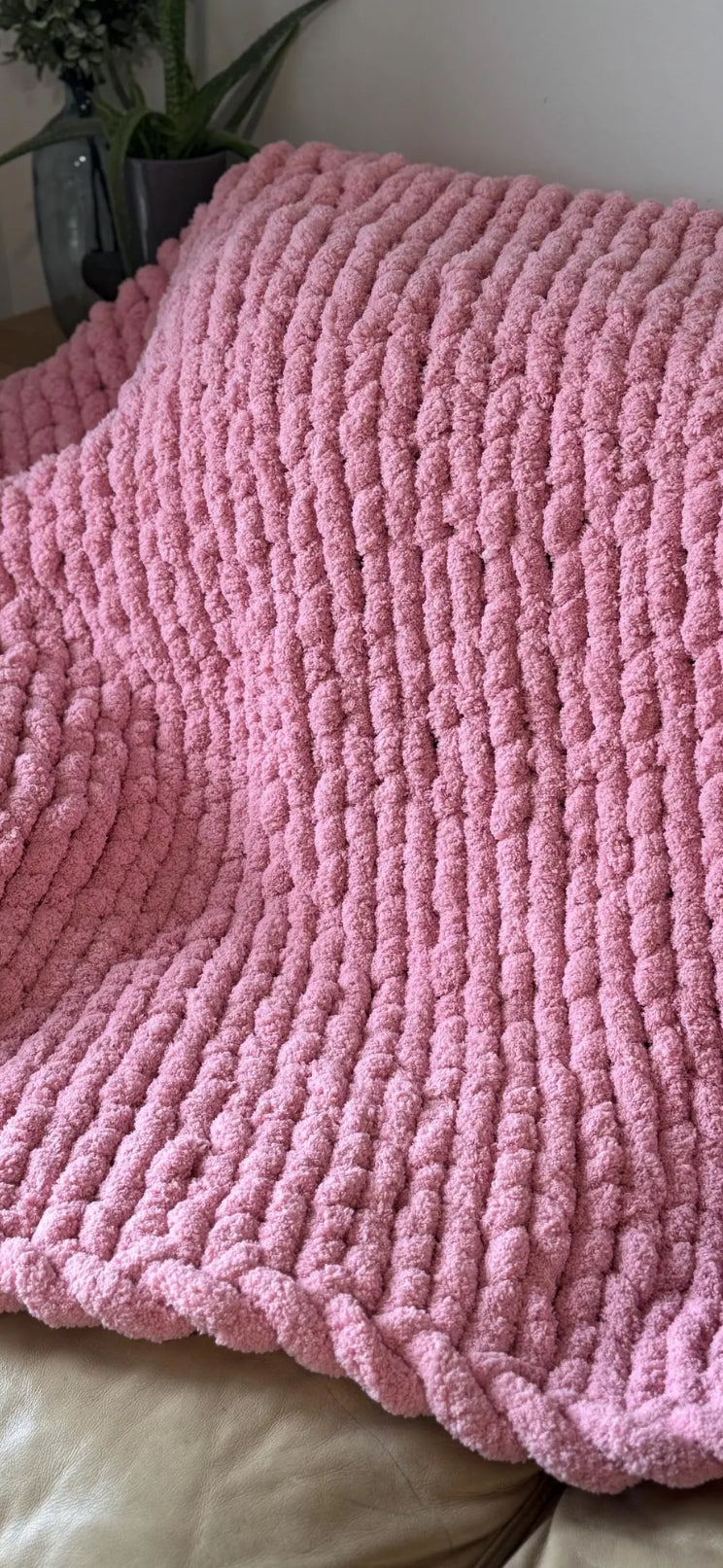 Handmade Chunky Chenille Throws and Blankets