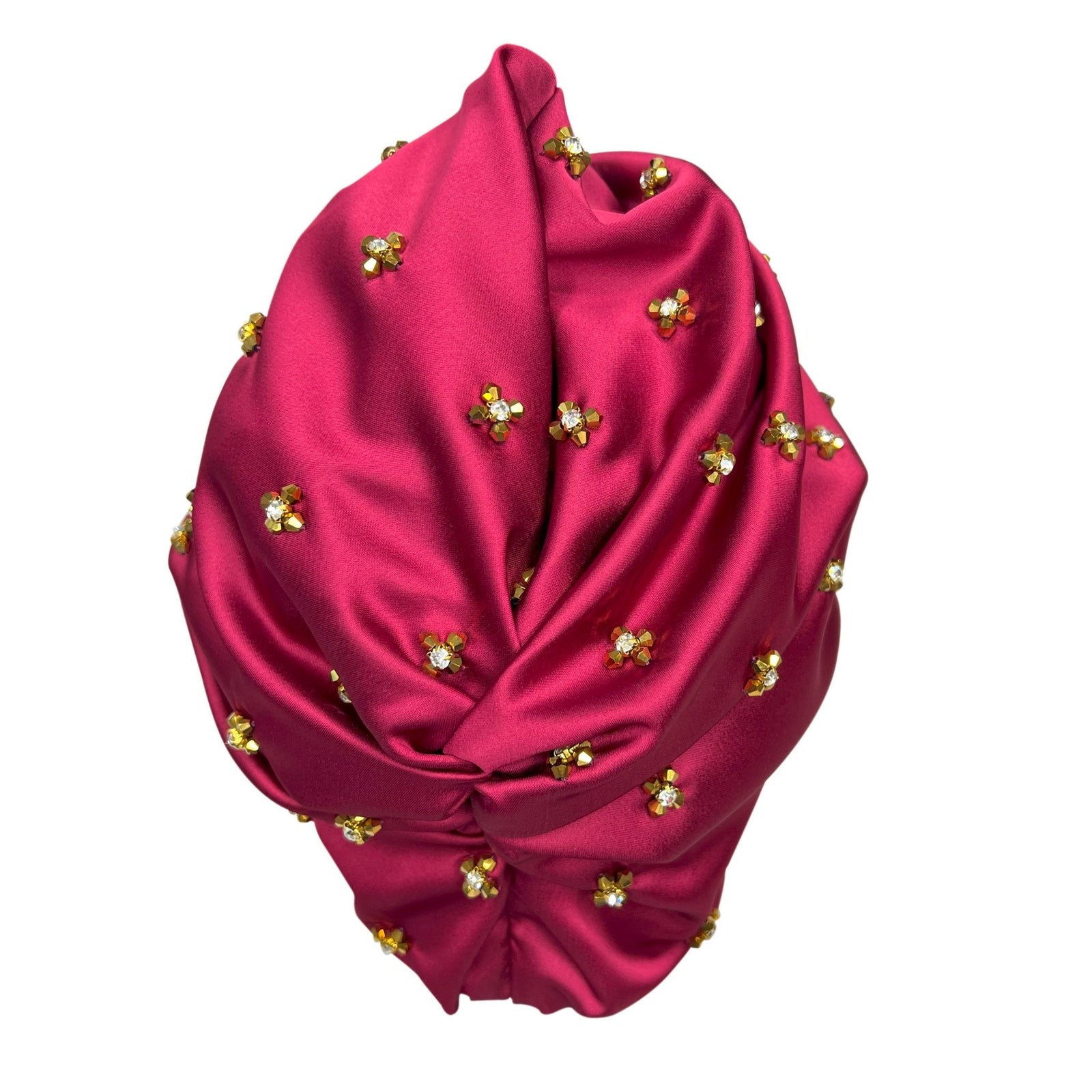 Chic Red Turban Headwrap - Criss cross Style - Onestep Beauty Bar