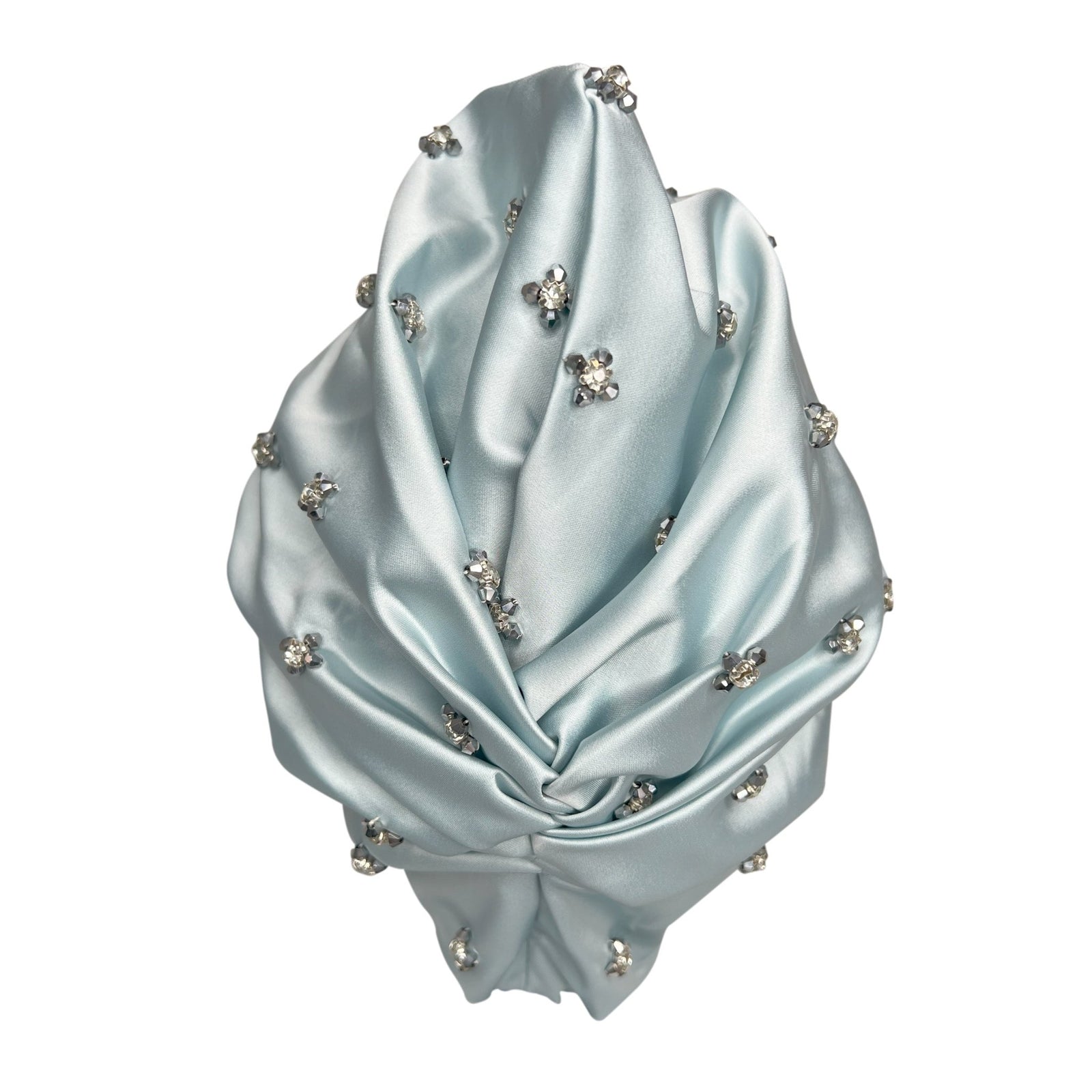 Chic Blue Turban Headwrap - Criss cross Style - Onestep Beauty Bar