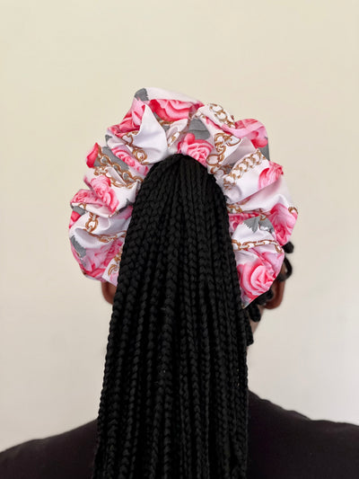 FLOWER JUMBO SCHRUNCHIE