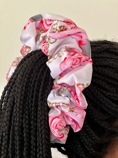 FLOWER JUMBO SCHRUNCHIE