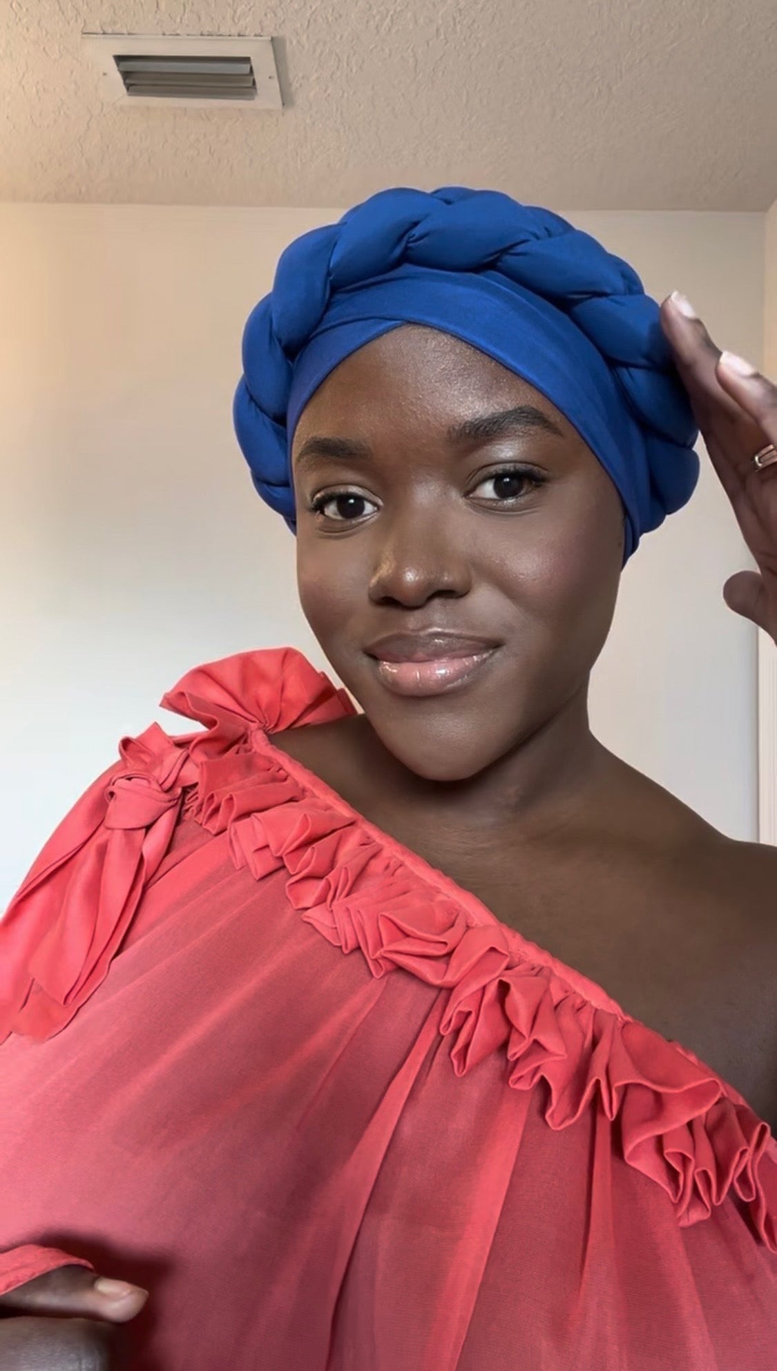 BAKALA – Handmade Pre - Wrapped Turban with Braided Design - Onestep Beauty Bar