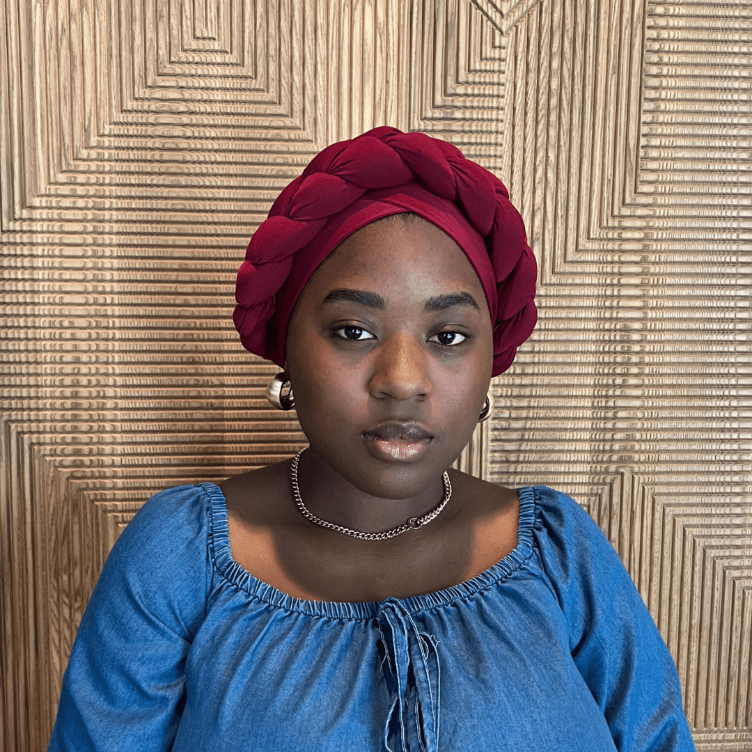 BAKALA – Handmade Pre - Wrapped Turban with Braided Design - Onestep Beauty Bar