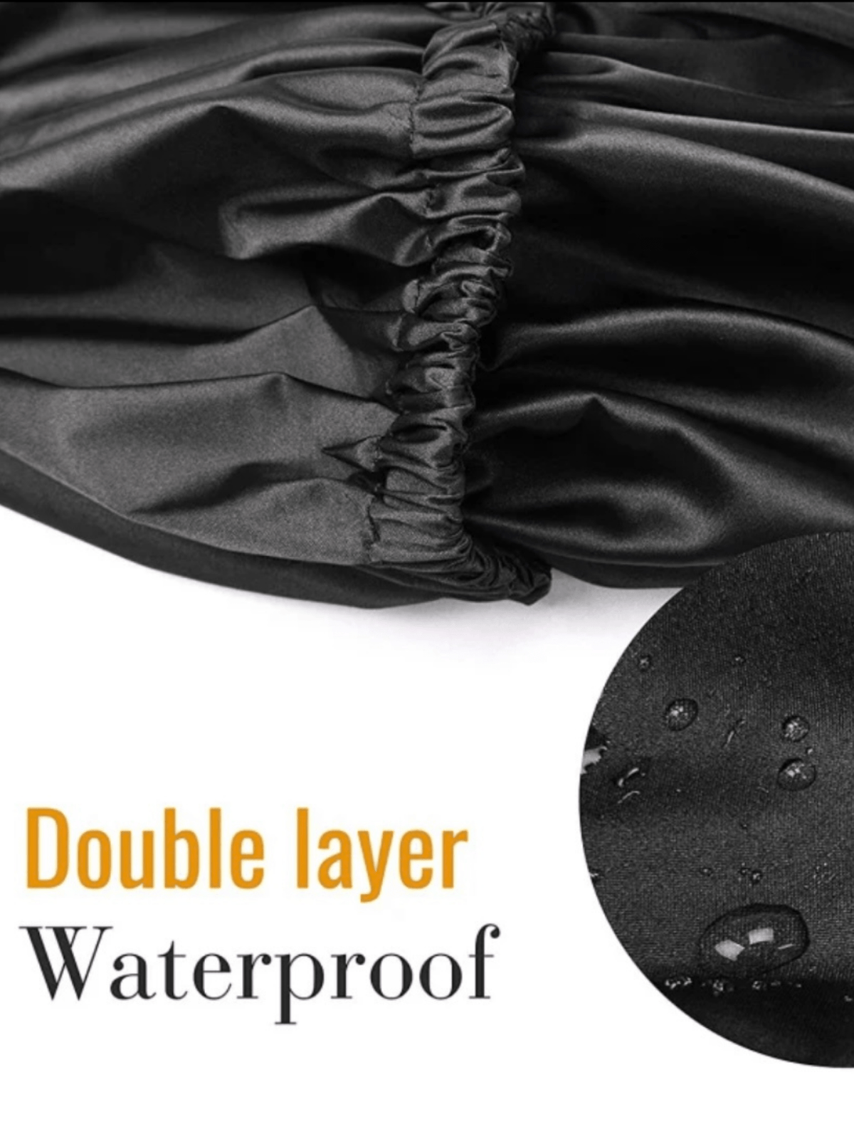 Satin-Lined Shower Cap – Waterproof Hair Protection for Natural, Curly & Braided Hair - Onestep Beauty Bar