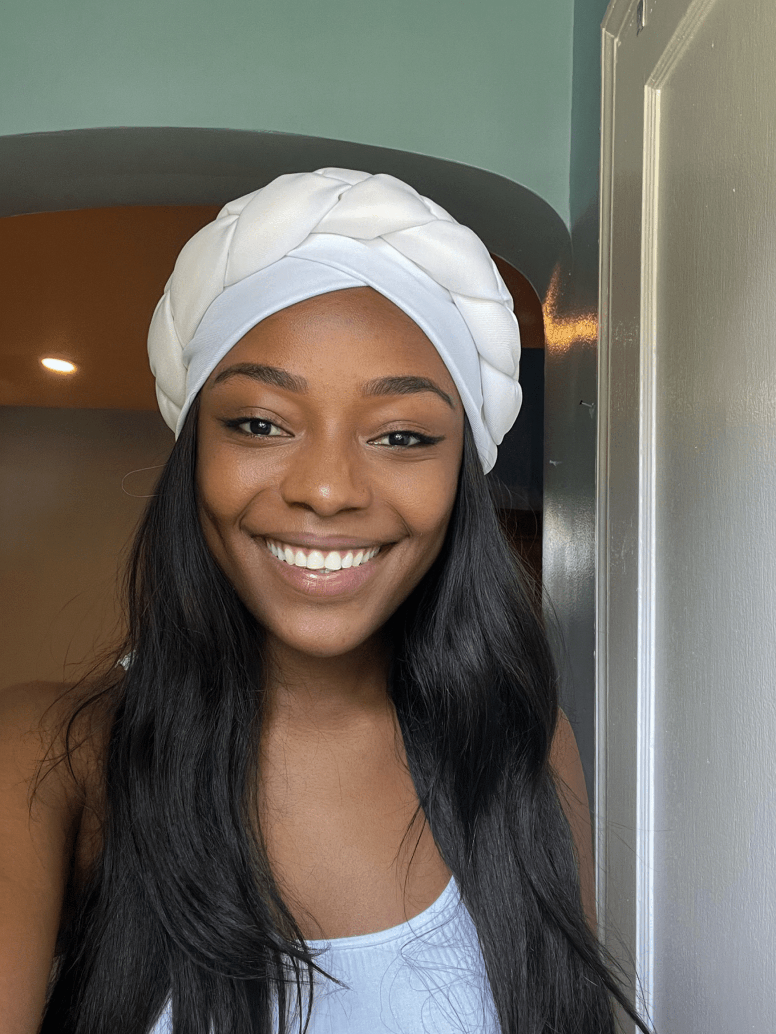 BAKALA – Handmade Pre - Wrapped Turban with Braided Design - Onestep Beauty Bar