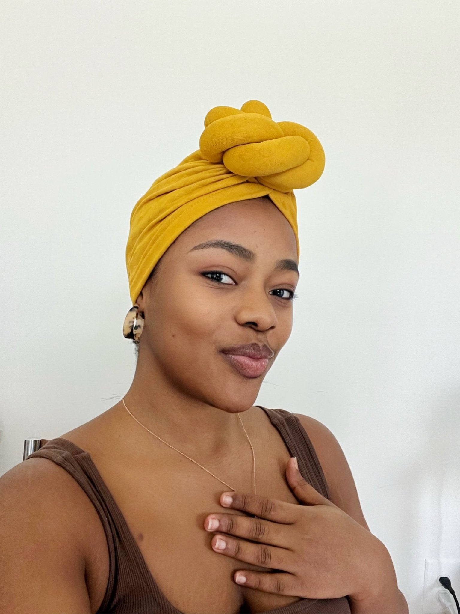 CLASSIC KNOT – Handmade Pre - Wrapped Turban for Effortless Style - Onestep Beauty Bar